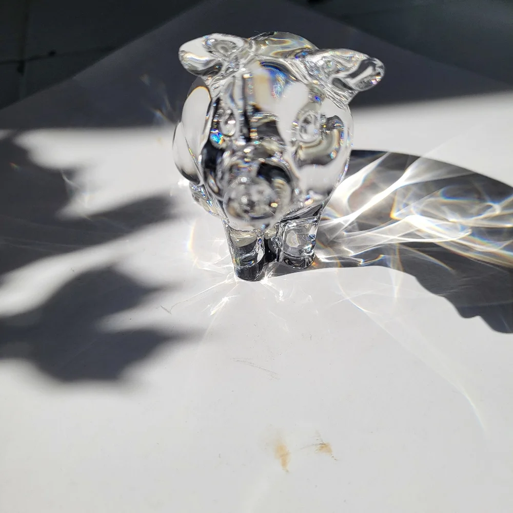 Princess House Crystal Pet Collection Penelope Pig 24% Lead Crystal Germany - Picture 7 of 9